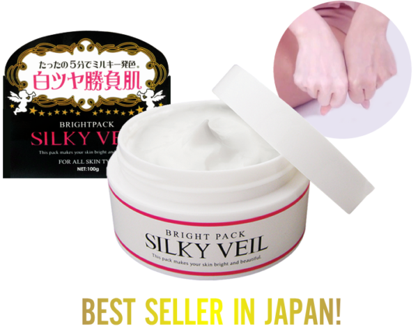 Kem dưỡng trắng da mặt và body tức thì Silky Veil Nhật Bản