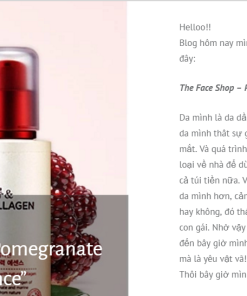 nuoc hoa hong duong am trang da cho da kho Pomegranate And Collagen Volume Tightening
