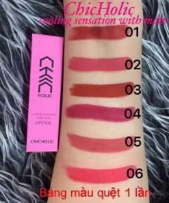 Son Chicholic Hồng Vỏ Nhôm Cooling Sensation With Matte Lipstic