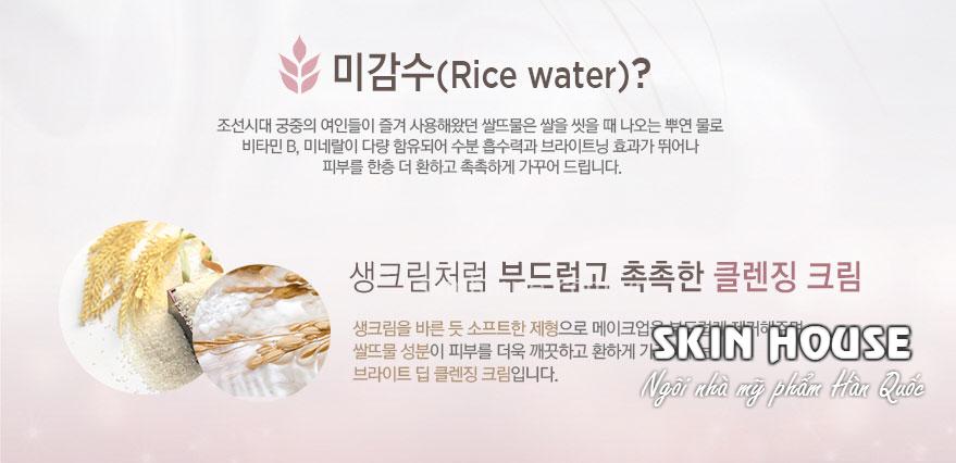 Kem Tẩy Trang The Face Shop Rice Water Bright Cleansing Cream 
