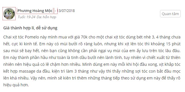 tinh dau buoi hong pink grapefruit cocoon phuc hoi toc hu ton 3