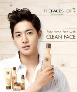 Nước hoa hồng trị mụn Clean Face Mild Toner The face shop