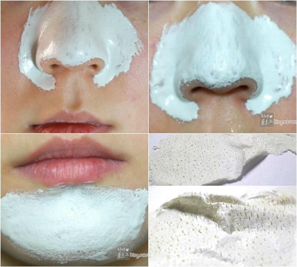 Kết quả hình ảnh cho The Face shop Jeju Volcanic Lava Peel-off Clay Nose Mask