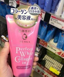 sua rua mat chong lao hoa senka perfect whip collagen in 77