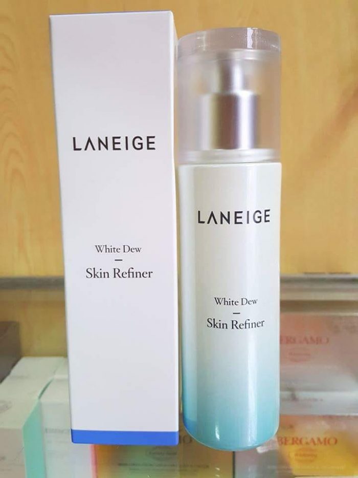 nuoc can bang da laneige white dew skin refiner 10