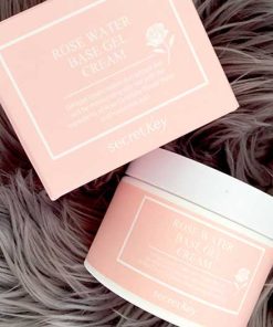 kem duong am va lam sang da secret key rose water base gel cream 4
