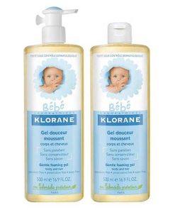 Gel tắm gội trẻ sơ sinh Bébé Klorane Gentle Foaming Gel