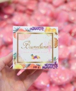 xa phong tam trang thai lan bumebime mask natural soap 10