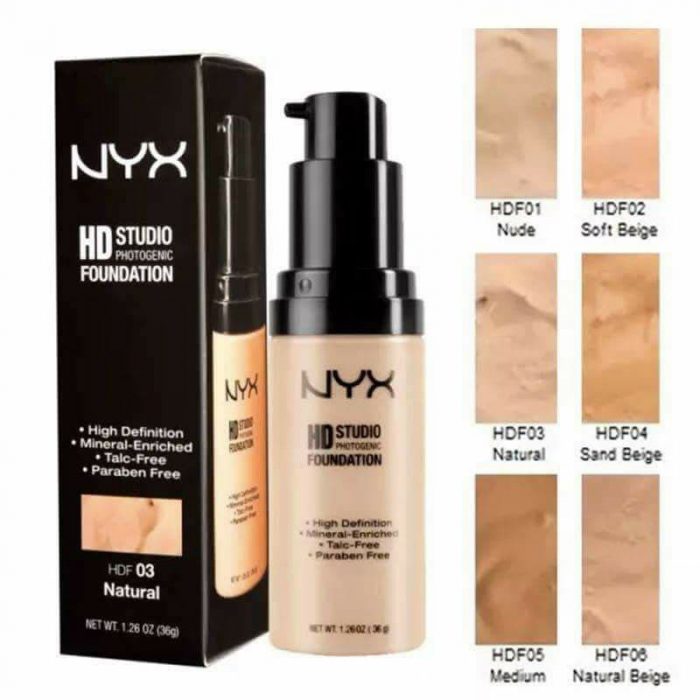 kem nen nyx hd studio photogenic foundation 8