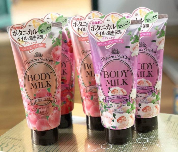 sua duong the kose body milk precious garden 5