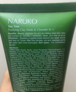 sua rua mat tram tra naruko tea tree purifyinh clay mask and cleanser 7