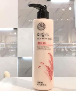tay trang gao dang sua the faceshop rice water bright cleansing milk 2