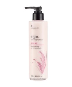 tay trang gao dang sua the faceshop rice water bright cleansing milk 5