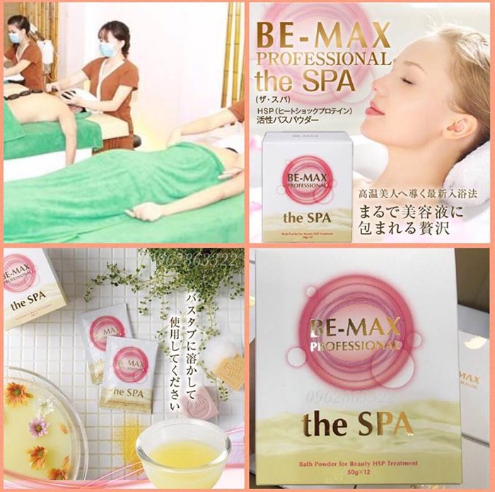 Bột tắm trắng Be-Max Professional The Spa Bath Powder