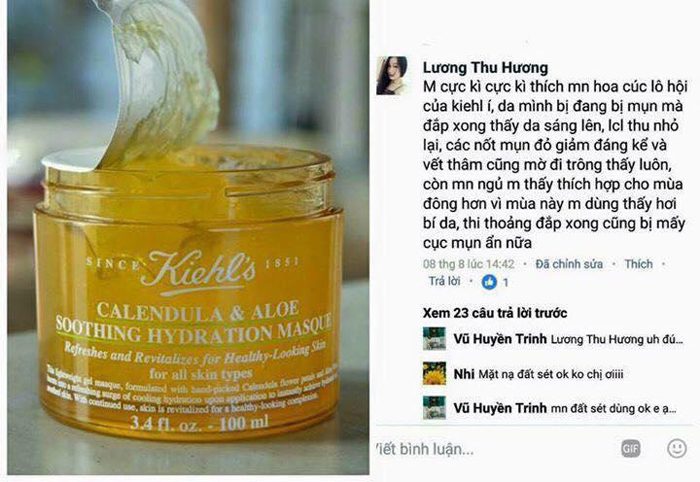 Mặt nạ KIEHL’S Calendula & Aloe Soothing Hydration Masque