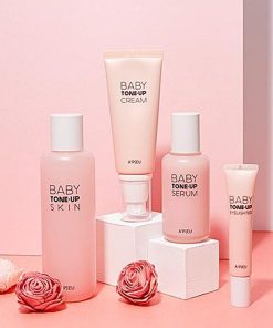tinh chat duong trang hong da apieu baby tone up serum 3