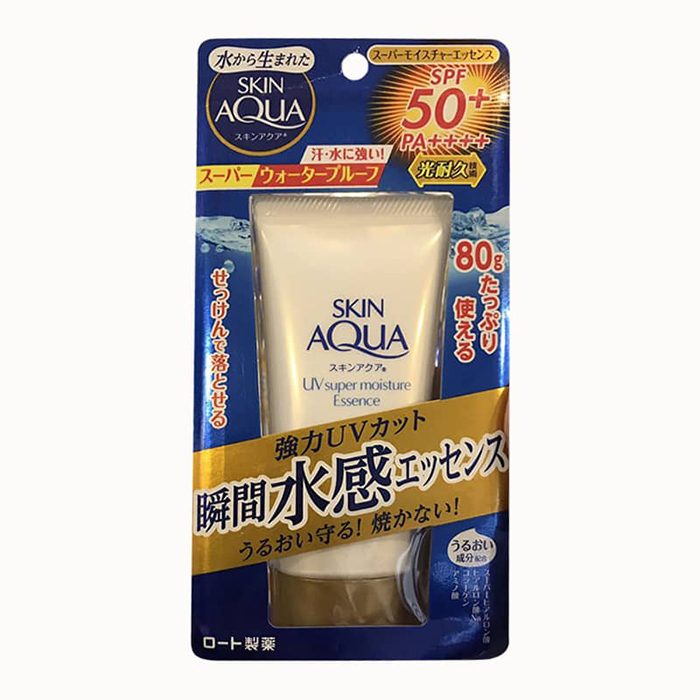 Kem chống nắng Rohto Skin Aqua UV Super Moisture Essense SPF 50+/PA++++