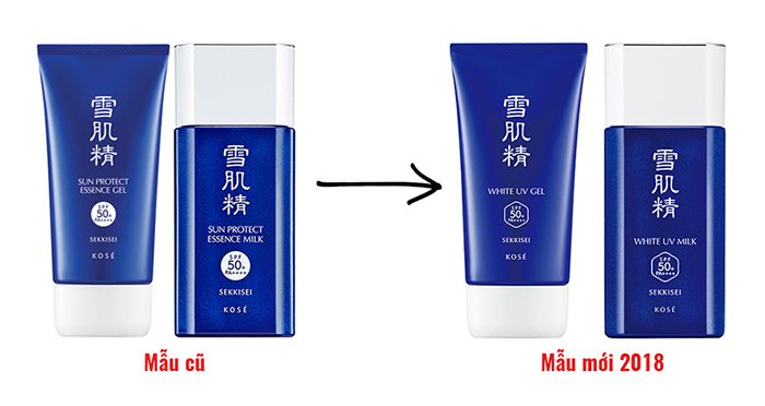 Kem chống nắng Kose Sekkisei White UV Gel/Milk SPF50+/PA++++