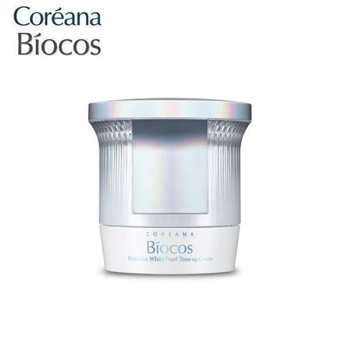 Kem Coréana Biocos Premium White Pearl Tone Up Cream