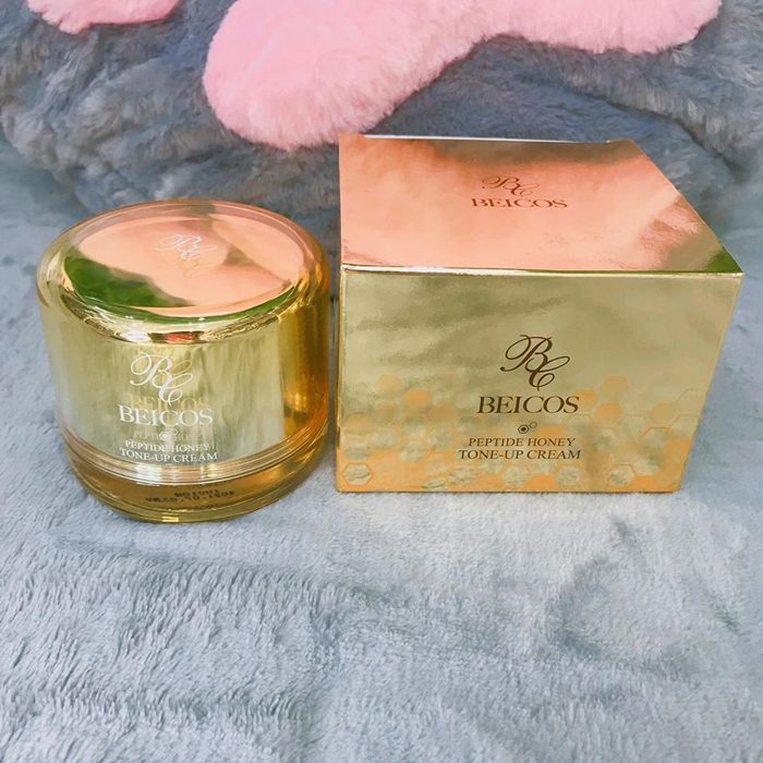 Kem dưỡng kích trắng Beicos Peptide Honey Tone Up Cream 50g