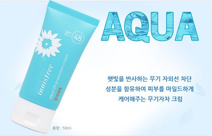 kem chong nang Innisfree Aqua Water 4