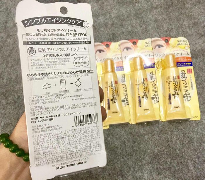 kem mat sana nameraka soymilk eye cream 6