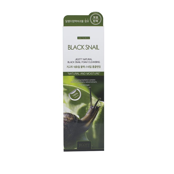 sua rua mat Jigott Natural Black Snail Foam Cleasing 2