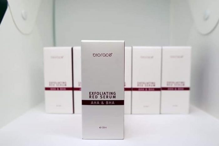 biorace exfoliating red serum aha bha 2