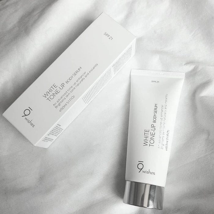 Kem dưỡng trắng body 9wishes White Tone up Body Serum