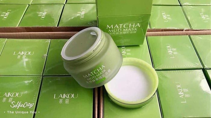 mat na tra xanh matcha mud mask laikou 9