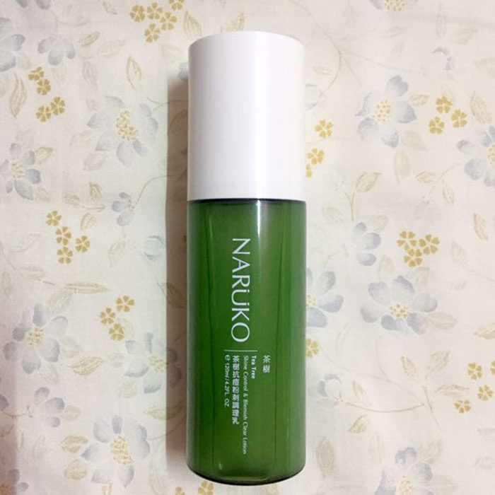naruko tea tree shine control blemish clear lotion 4