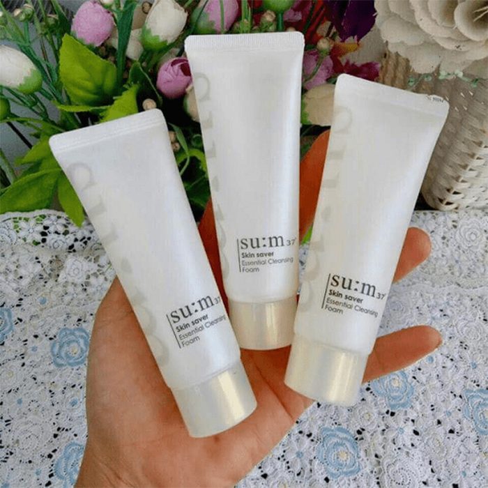sua rua mat sum 37 skin saver essential cleansing foam 40ml 3