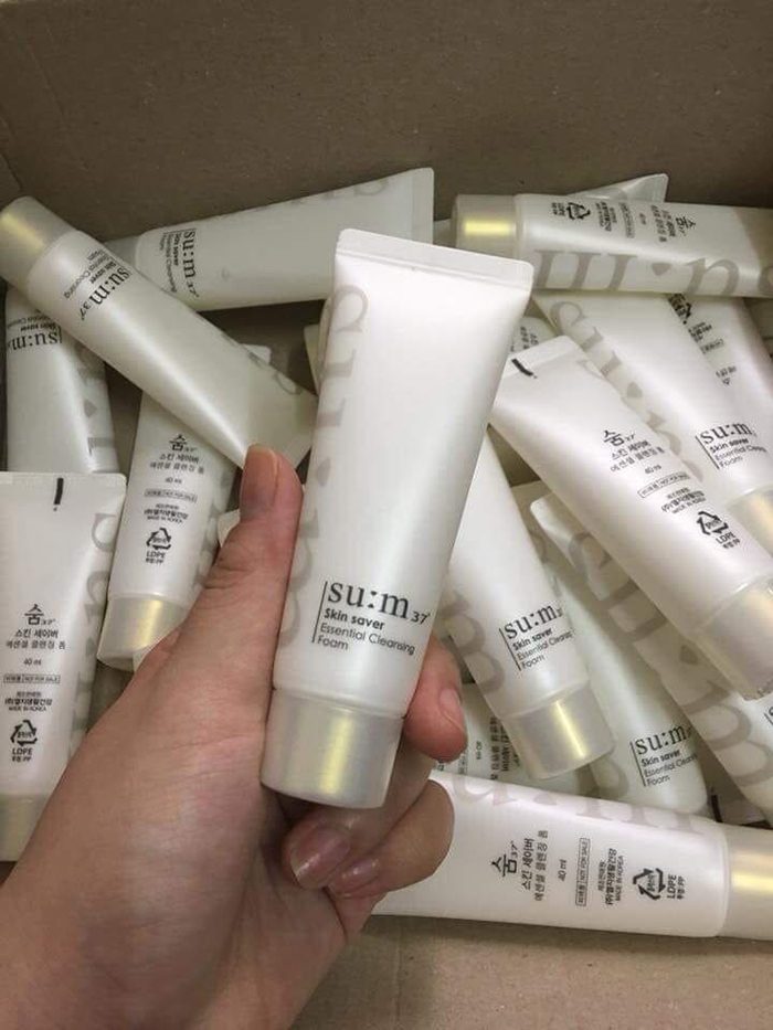 sua rua mat sum 37 skin saver essential cleansing foam 40ml 6
