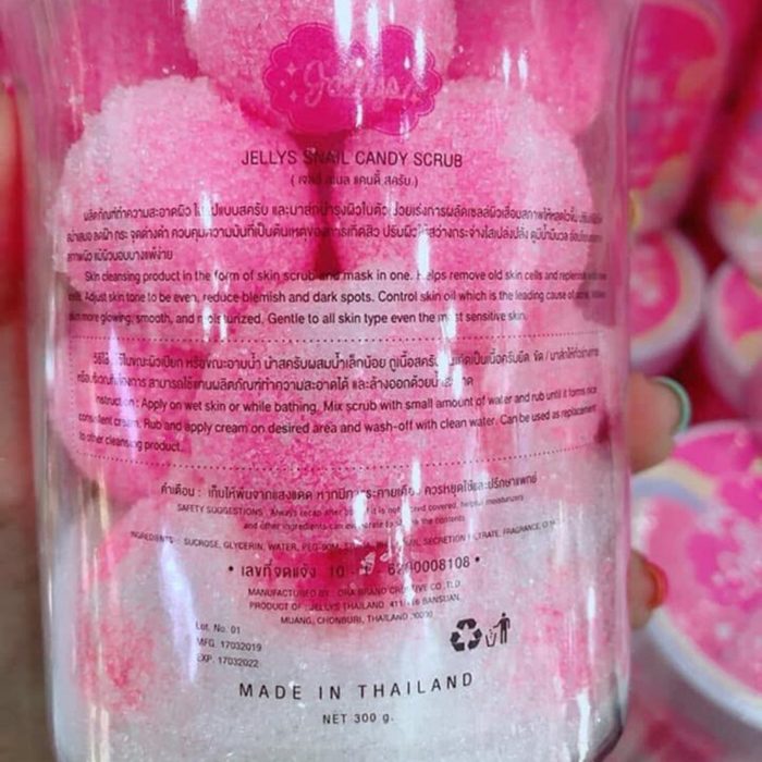tay te bao chet oc sen snail candy scrub thai lan 9