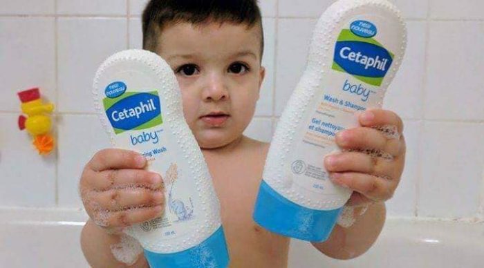 sua tam goi toan than cho be cetaphil baby 12