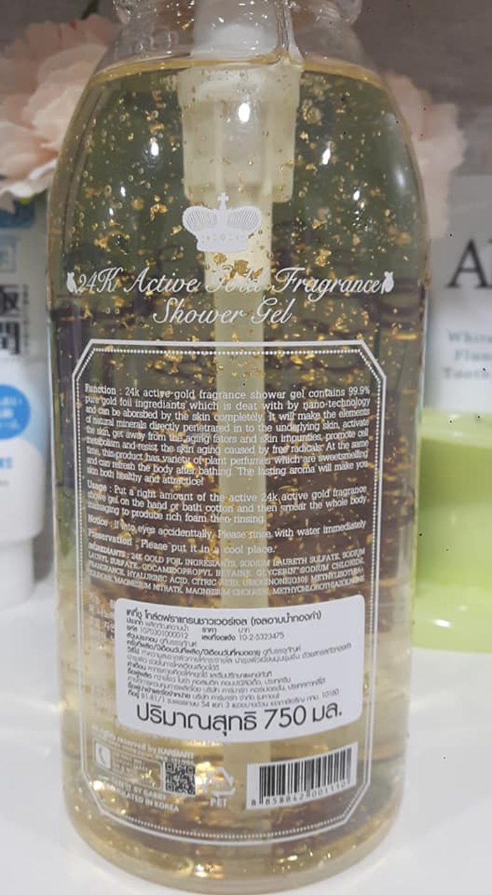 sua tam trang da cathy choo 24k active gold 6