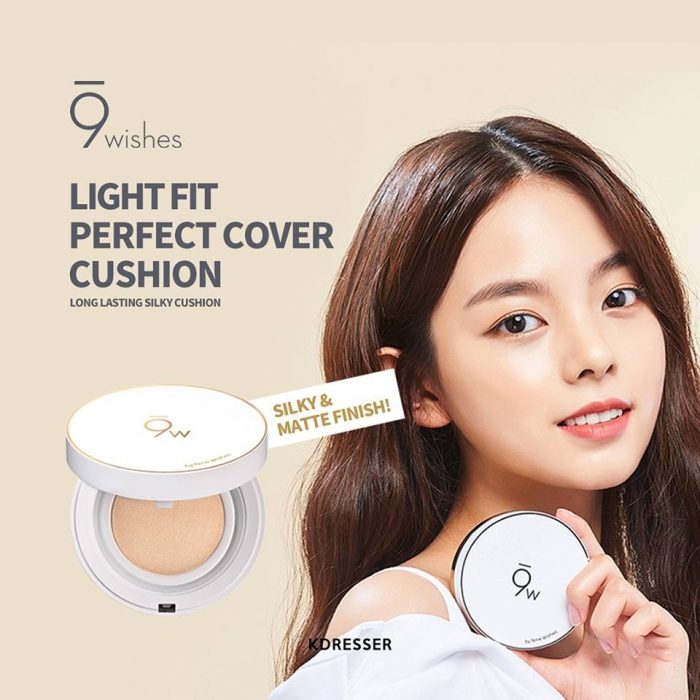 cushion 9wishes light fit perfect cover spf 50 pa 2