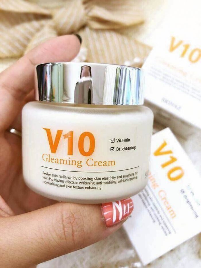 kem duong da v10 gleaming skinaz 2