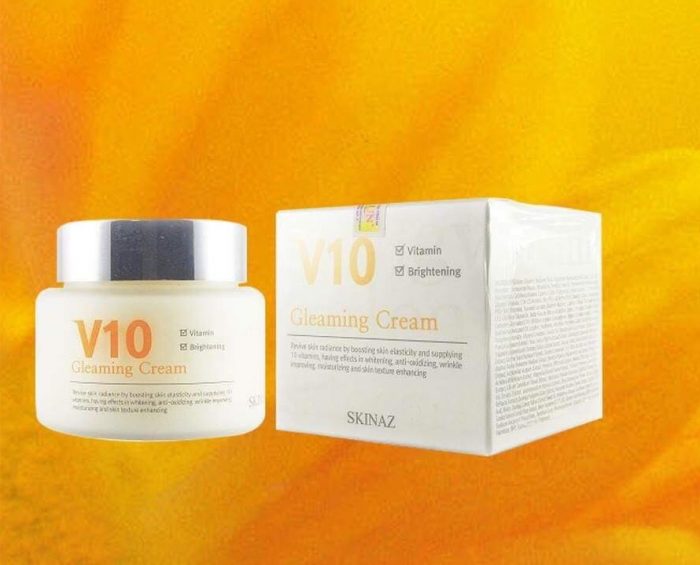 kem duong da v10 gleaming skinaz 7