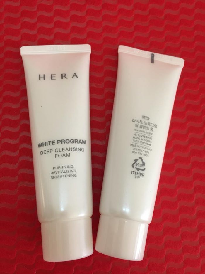 sua rua mat hera white program deep cleansing foam 4