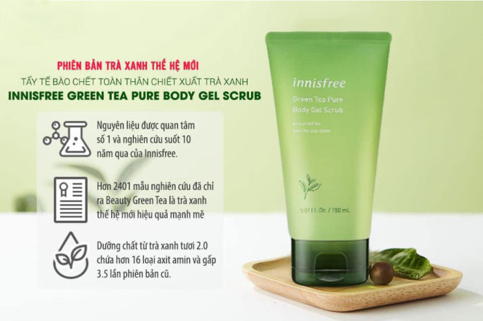 Innisfree Green Tea Pure Body Gel Scrub 1