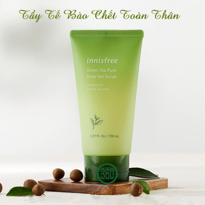 Innisfree Green Tea Pure Body Gel Scrub 2