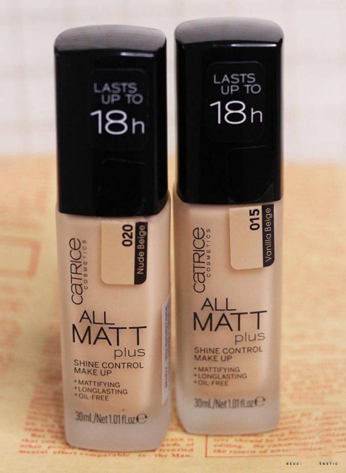 Kem nền kiềm dầu Catrice all matt plus shine control make up 18h 14