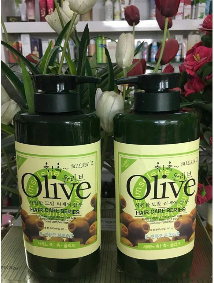 dau goi olive hair care series milanz 2