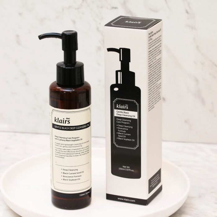 dau tay trang kiem soat ba nhon klairs gentle black deep cleansing oil 5