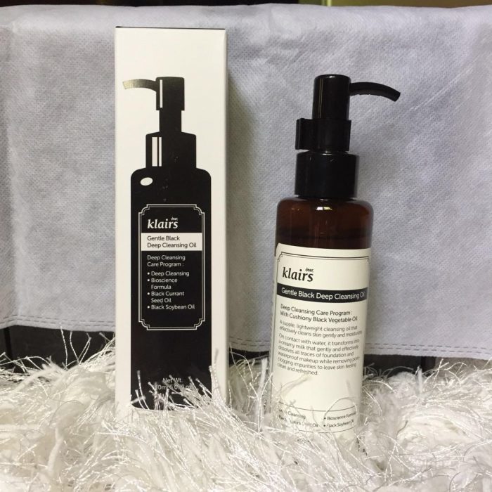 dau tay trang kiem soat ba nhon klairs gentle black deep cleansing oil 8