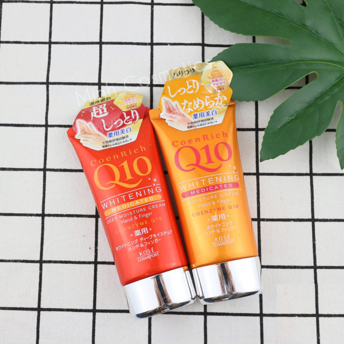 kem duong da tay kose coen rich q10 whitening medicated hand finger cream 5
