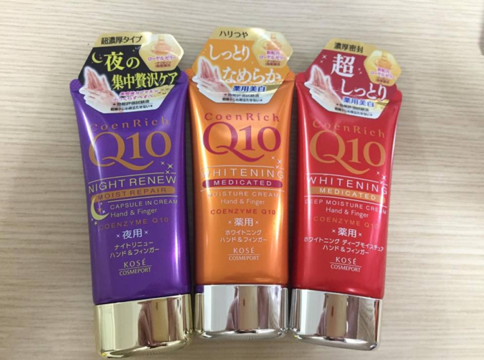 kem duong da tay kose coen rich q10 whitening medicated hand finger cream 9