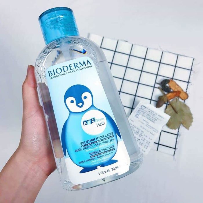 nuoc tay trang bioderma abcderm h2o solution micellaire 7