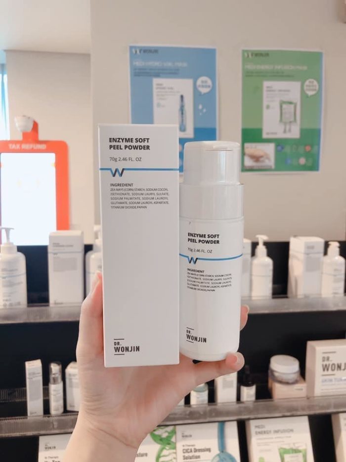 Bot rua mat kiem tay da chet lam sach sau DR Wonjin Soft Peel Enzyme Powder 10
